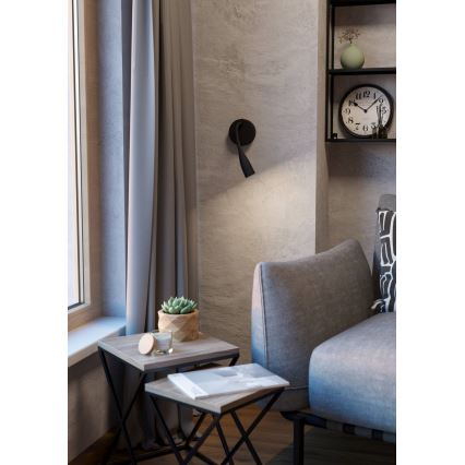 Eglo - LED prilagodljiva stenska svetilka LED/3,8W/230V črna