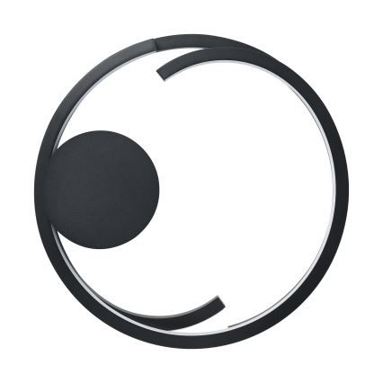 Eglo - LED zatemnljivo stropno svetilo 2xLED/20W/230V 2700-6500K premer 48 cm črna + daljinski upravljalnik