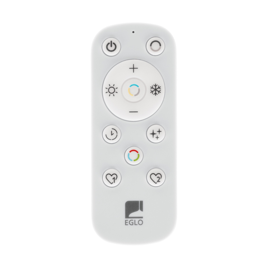 Eglo - LED zatemnljivo stropno svetilo 2xLED/20W/230V 2700-6500K premer 48 cm črna + daljinski upravljalnik