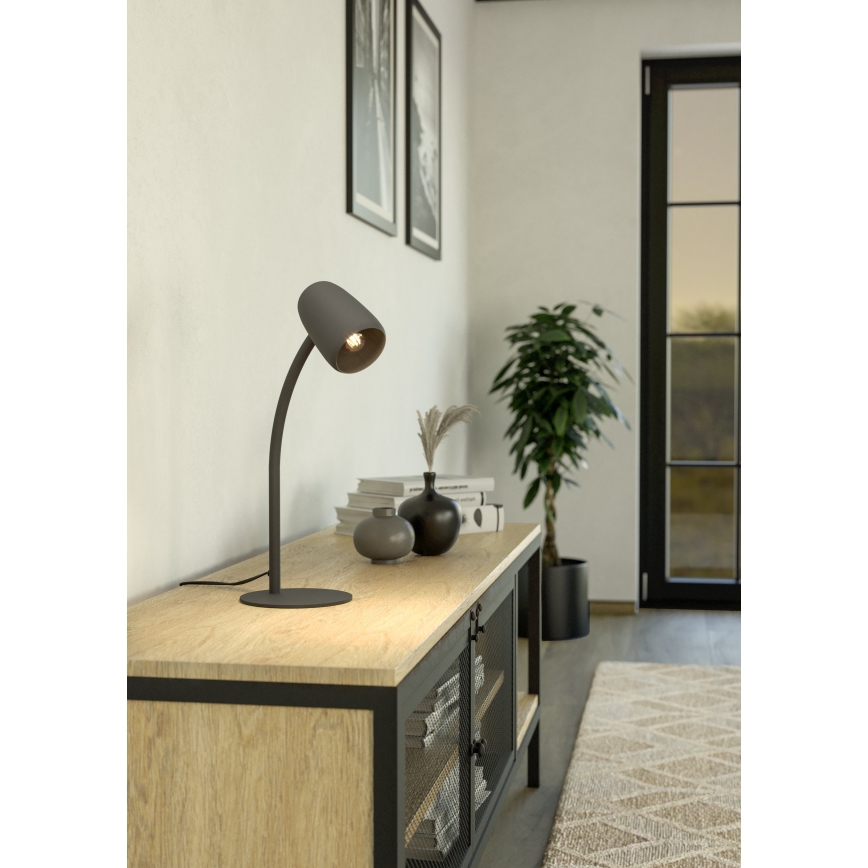 Eglo - Namizna svetilka 1xE14/18W/230V črna