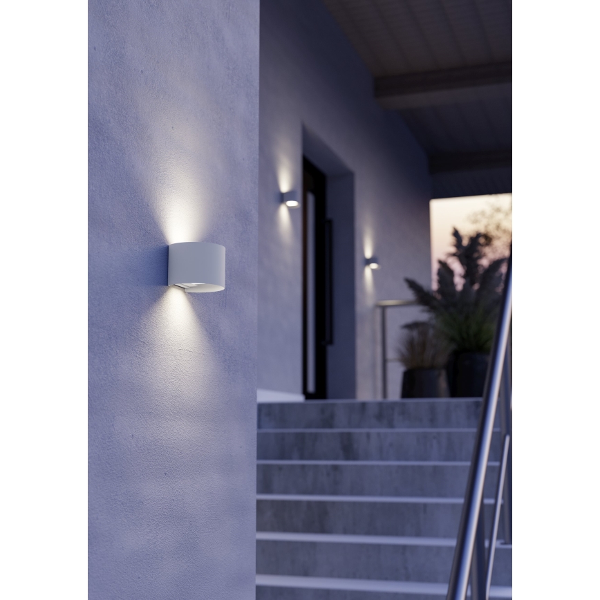 Eglo - LED zunanja stenska svetilka 2xLED/2,8W/230V IP54 bela