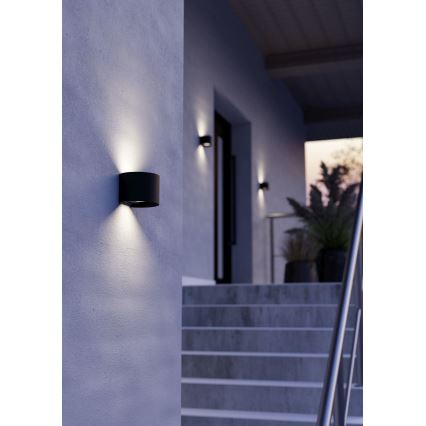 Eglo - LED zunanja stenska svetilka 2xLED/2,8W/230V IP54 črna