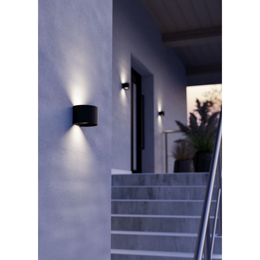 Eglo - LED zunanja stenska svetilka 2xLED/2,8W/230V IP54 črna