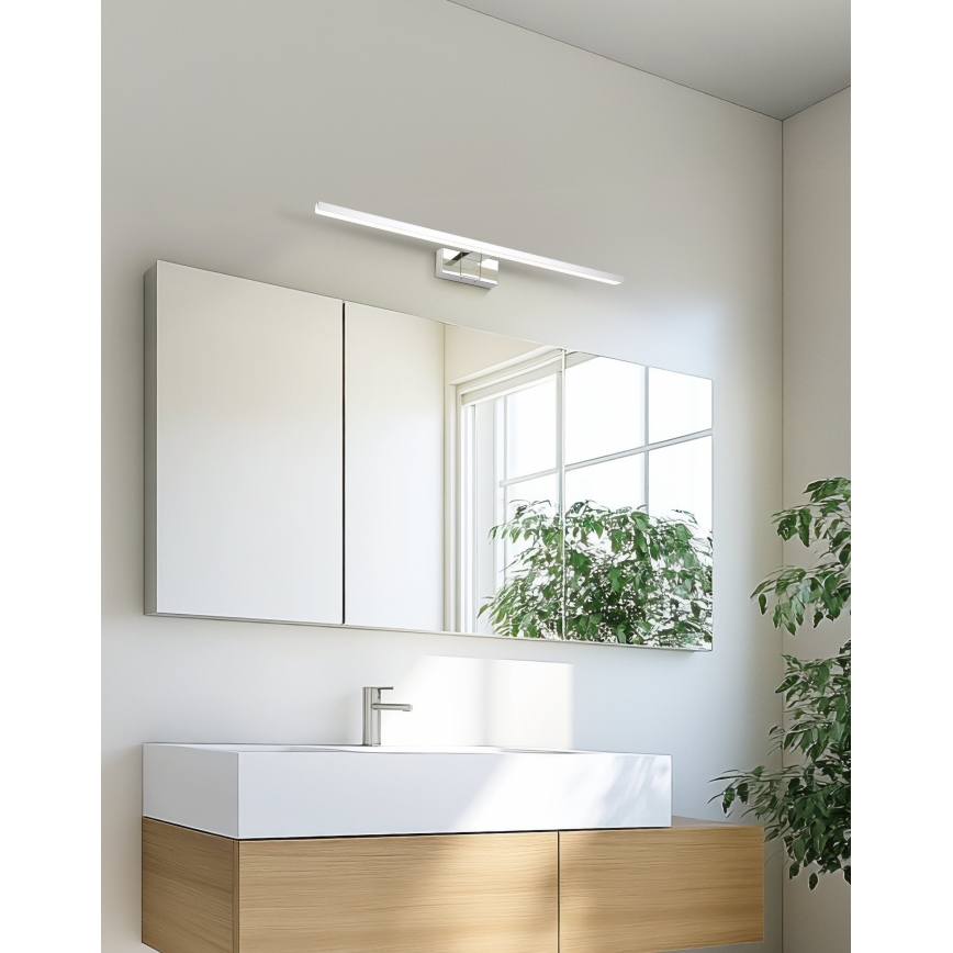 Eglo - LED kopalniška osvetlitev za ogledalo LED/10W/230V 3000/4000/6500K 60 cm IP44 sijajni krom