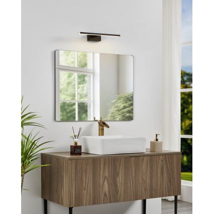 Eglo - LED svetilka za kopalniško ogledalo, LED/7W/230V, 3000/4000/6500K, 40 cm, IP44, črna