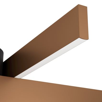 Eglo - zatemnjiva LED stropna svetilka RGBW 2xLED/18W/230V medena/črna