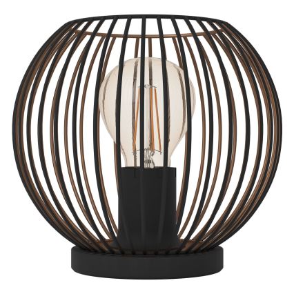 Eglo - Namizna svetilka 1xE27/60W/230V črna