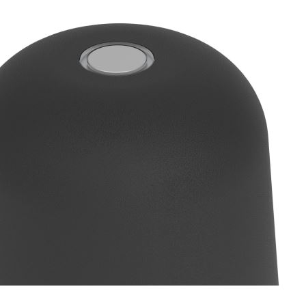 Eglo - LED zatemnjevalna zunanja namizna svetilka na dotik, polnilna LED/1,8W/5V 2500/3000/4000K 2500 mAh IP54 črna