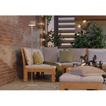 Eglo - LED solarna polnilna stoječa svetilka na dotik LED/2,8W/3,7V 1800 mAh IP44 bela