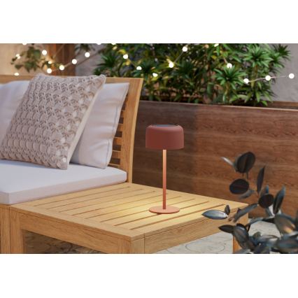 Eglo - LED sončna polnilna namizna svetilka na dotik LED/2,8W/3,7V 1800 mAh IP44 oranžna