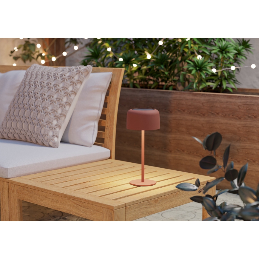 Eglo - LED sončna polnilna namizna svetilka na dotik LED/2,8W/3,7V 1800 mAh IP44 oranžna