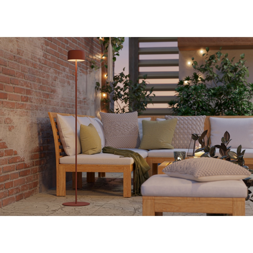 Eglo - LED solarna polnilna stoječa svetilka na dotik LED/2,8W/3,7V 1800 mAh IP44 oranžna