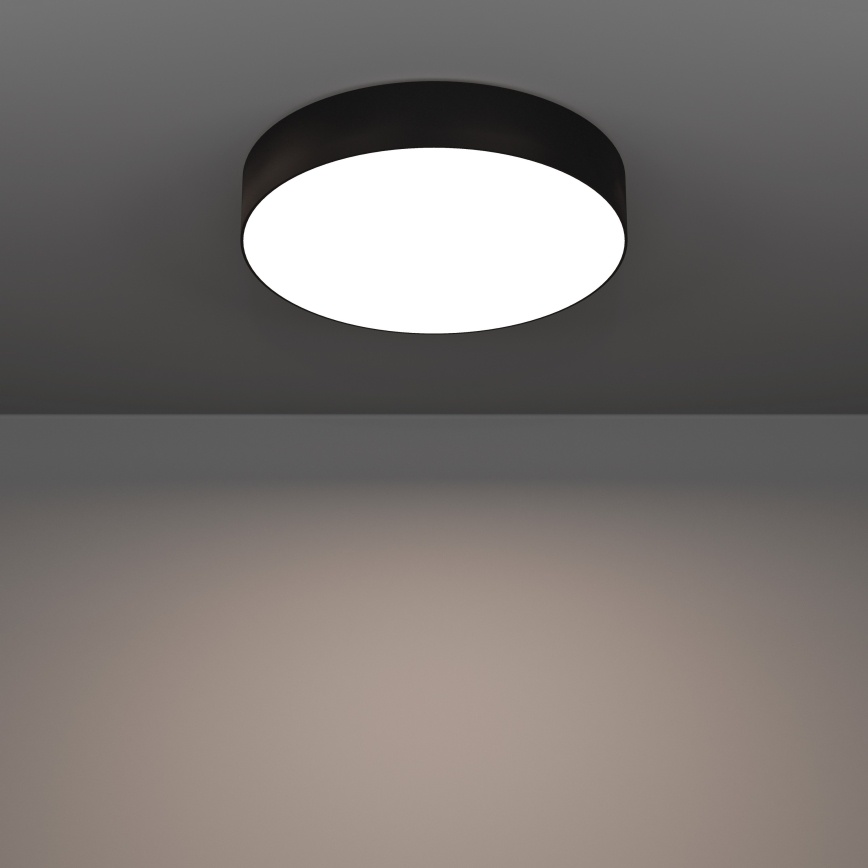 Eglo - LED RGBW zatemnjiva stropna svetilka LED/15W/230V 2700-6500K premer 39 cm črna