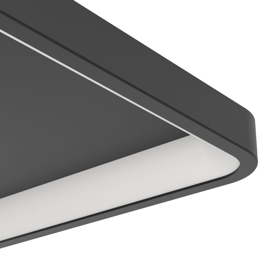Eglo - LED RGBW Zatemnljivo stropno svetilo LED/20W/230V 2700-6500K 35x35 cm črna