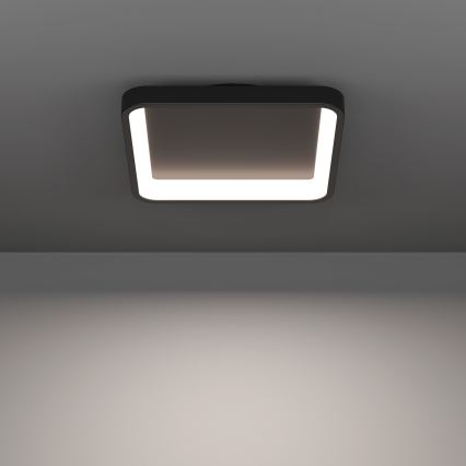 Eglo - LED RGBW Zatemnljivo stropno svetilo LED/20W/230V 2700-6500K 35x35 cm črna