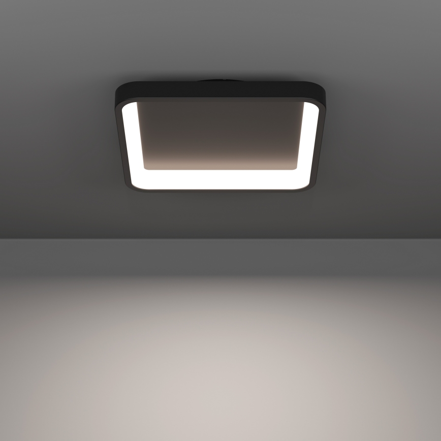 Eglo - LED RGBW Zatemnljivo stropno svetilo LED/20W/230V 2700-6500K 35x35 cm črna