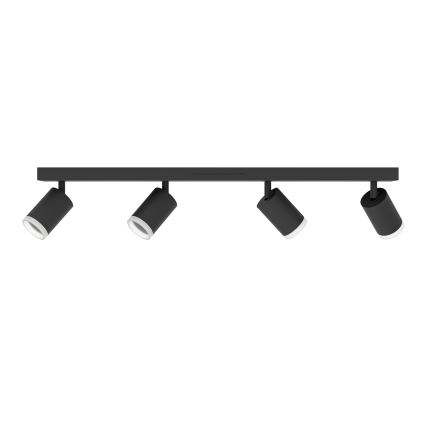 Eglo - LED RGBW zatemnljivo točkovno svetilo 4xLED/3,7W/230V 2700-6500K črno