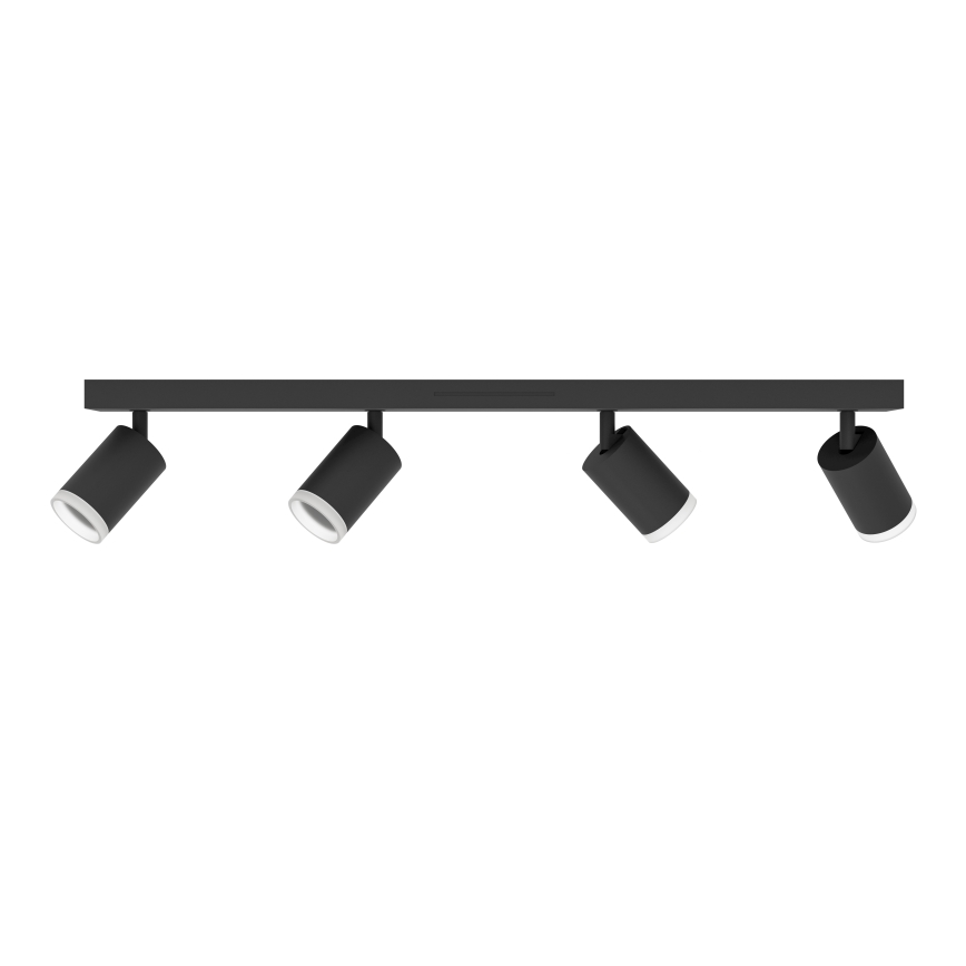 Eglo - LED RGBW zatemnljivo točkovno svetilo 4xLED/3,7W/230V 2700-6500K črno