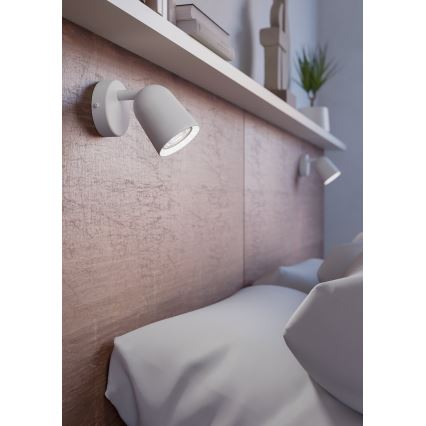 Eglo - Stensko točkovno svetilo 1xGU10/5W/230V belo