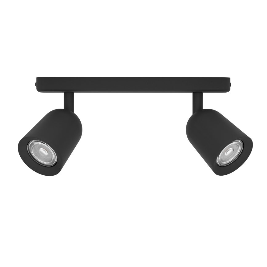 Eglo - Stropna smerna svetilka 2xGU10/10W/230V črna