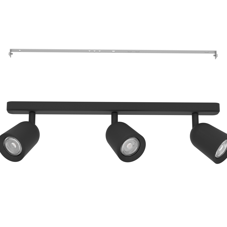 Eglo - Točkovna svetilka 3xGU10/10W/230V črna