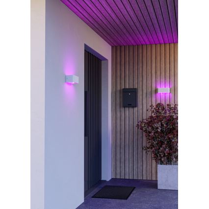 Eglo - LED RGBW zatemnljivo zunanje stensko svetilo LED/10W/230V 2700-6500K IP55 belo