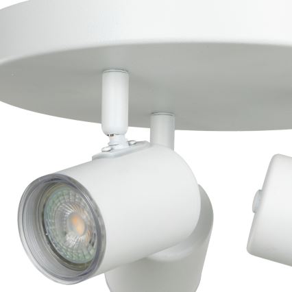 Eglo - kopalniško usmerjeno svetilo 3xGU10/5W/230V, premer 25 cm, IP44, belo