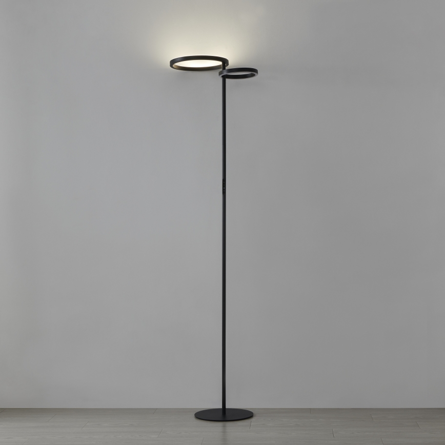 Eglo - Stoječa LED svetilka z možnostjo zatemnitve LED/16W/230V + LED/12W črna