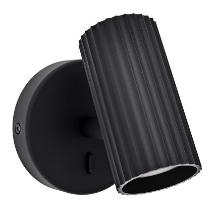 Eglo - Stensko točkovno svetilo 1xGU10/5W/230V črno