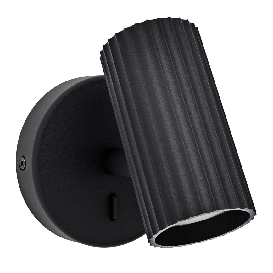 Eglo - Stensko točkovno svetilo 1xGU10/5W/230V črno