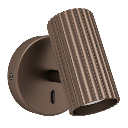 Eglo - Stenska točkovna svetilka 1xGU10/5W/230V rjava