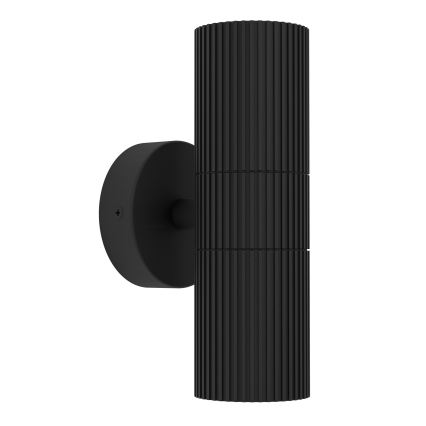 Eglo - Zunanje stensko svetilo 2xGU10/28W/230V IP44 črno
