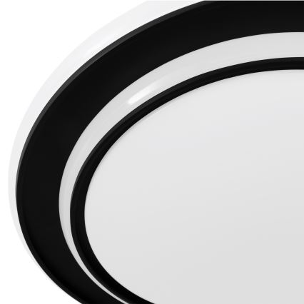 Eglo - LED stropna svetilka LED/24W/230V Ø 40 cm črna