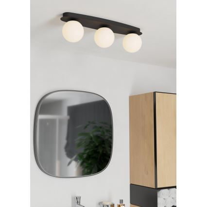 Eglo - LED stropna svetilka za kopalnico 3xG9/4,2W/230V IP44 črna