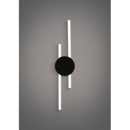 Eglo - LED stenska svetilka LED/20W/230V + LED/0,91W črna