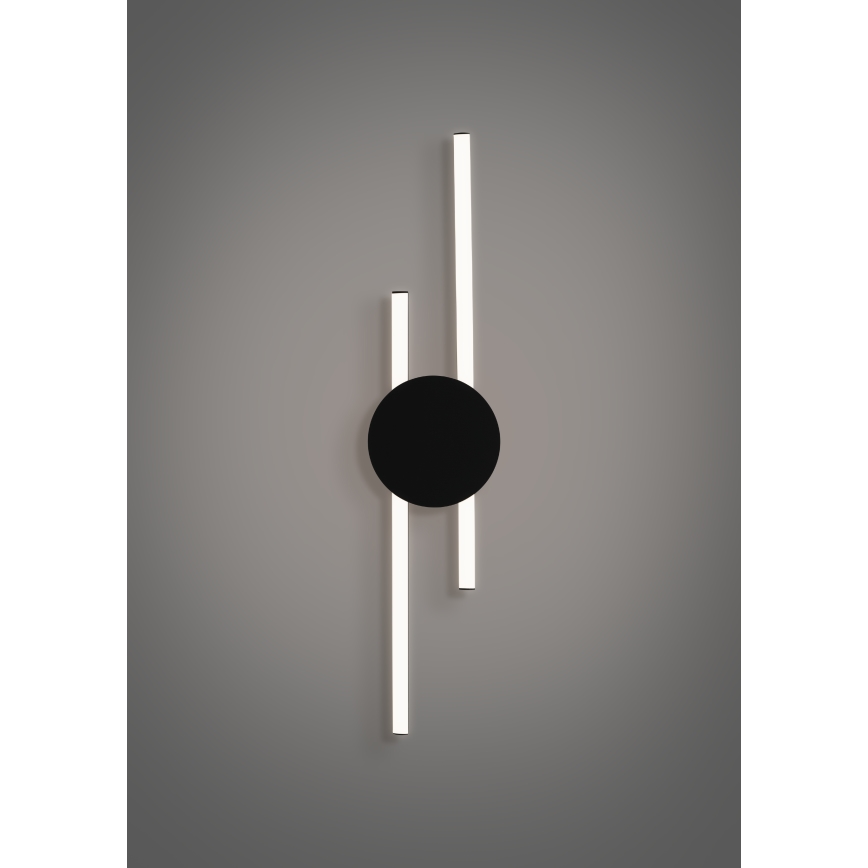 Eglo - LED stenska svetilka LED/20W/230V + LED/0,91W črna