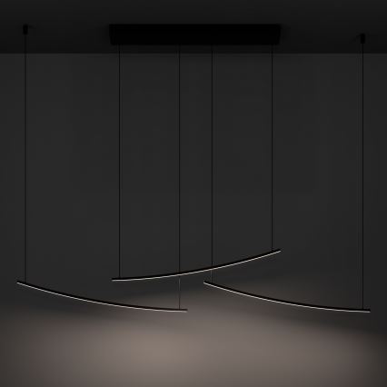 Eglo - zatemljiv viseči LED lestenec na kablu LED/22W/230V 2700/4000/6500K črna