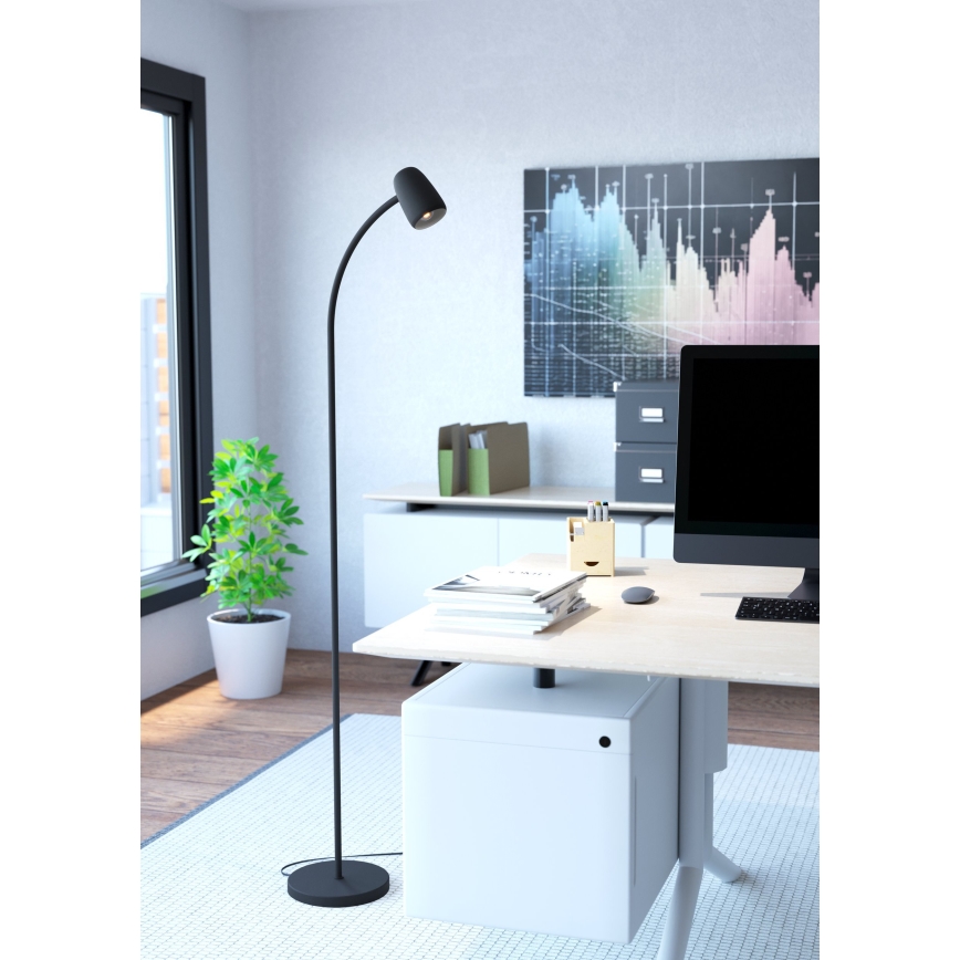 Eglo - Stoječa svetilka 1xE14/18W/230V črna