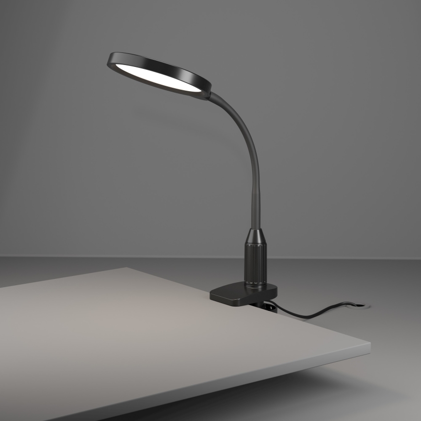 Eglo - zatemnjiva prilagodljiva LED svetilka s sponko LED/5,5W/230V 2700/4000/6500K črna