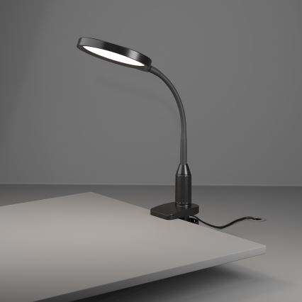 Eglo - LED svetilka z zatemnitvijo, prilagodljiva, s sponko LED/5,5W/230V 2700/4000/6500K črna