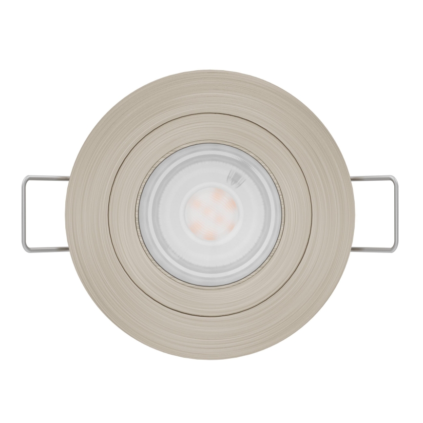 Eglo - LED vgradna stropna točkovna svetilka za kopalnico 1xGU10/4,5W/230V IP44 mat krom