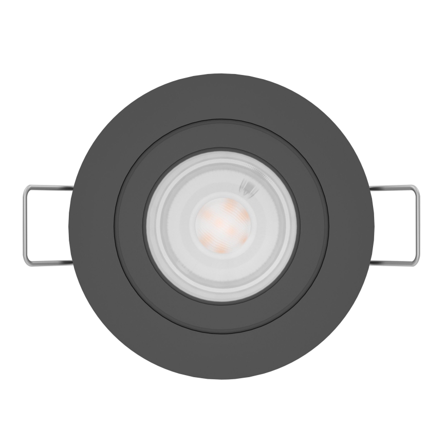 Eglo - LED vgradna stropna točkovna svetilka 1xGU10/4,5W/230V črna