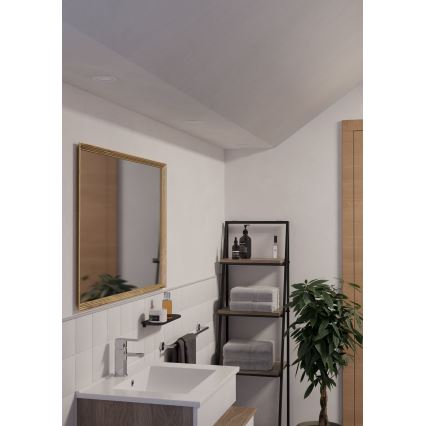 Eglo - Komplet 3x LED kopalniških vgradnih točkovnih svetilk 1xGU10/4,5W/230V IP44 bela