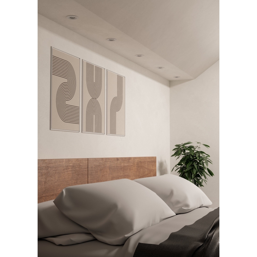 Eglo - Komplet 5x vgradnih LED stropnih točkovnih svetil LED/4,8W/230V 2700/4000/6500K bela