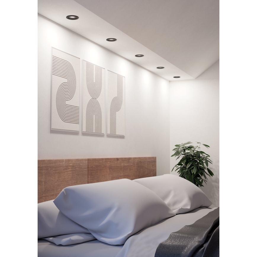Eglo - LED vgradna stropna točkovna svetilka LED/4,8W/230V 2700/4000/6500K črna
