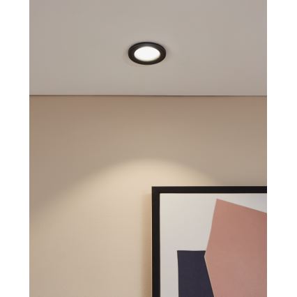 Eglo - LED kopalniška vgradna stropna svetilka LED/4,9W/230V 2700/4000/6500K premer 8,8 cm IP65 črna