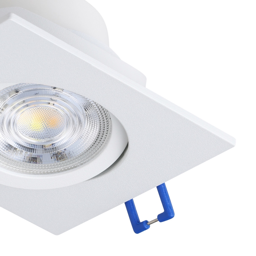 Eglo - KOMPLET 3x zatemnjevalno vgradno LED stropno svetilo LED/4,8W/230V 8,8x8,8 cm bela