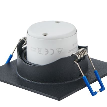 Eglo - Komplet 3x zatemnljivih LED vgradnih stropnih svetilk LED/6,4W/230V 8,8x8,8 cm črne