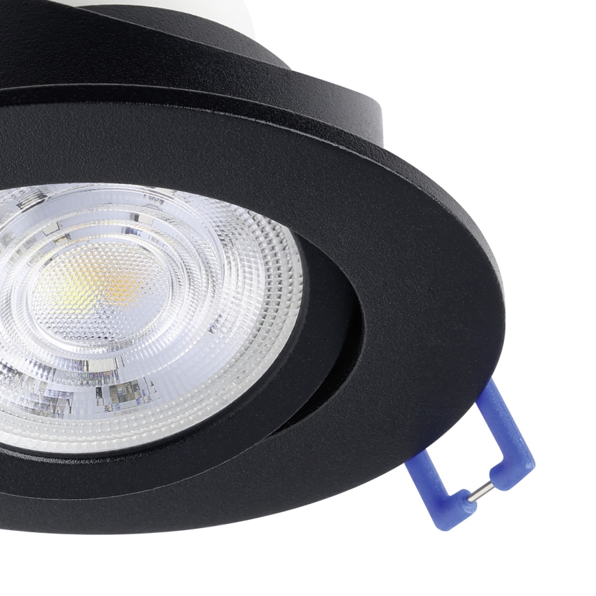 Eglo - KOMPLET 3x LED RGBW zatemnjiva vgradna stropna svetilka LED/4,7W/230V 2700-6500K črna