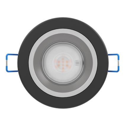 Eglo - LED stropno vgradno svetilo za kopalnico z možnostjo zatemnitve LED/4,8W/230V 2700/4000/6500K IP44 črna